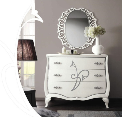 Kommode Spiegel Kommoden Schrank Luxus Regal Konsole Möbel Gruppe Neu Set 2tlg.