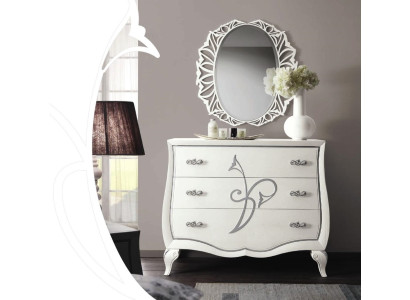 Kommode Spiegel Kommoden Schrank Luxus Regal Konsole Möbel Gruppe Neu Set 2tlg.