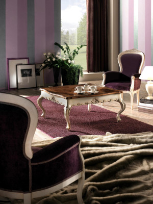 Couchtisch Tisch Beistelltisch Wohnzimmertisch Holz Royal Beistell Barock Tische