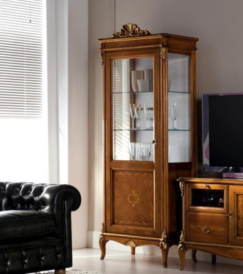 Wohnzimmer Anrichte Glas Schrank Vitrine Esszimmer Anrichte Holz Schränke Möbel