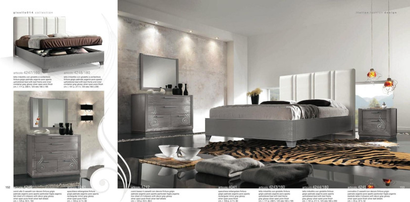Luxus Set Schlafzimmer Bett Nachttisch Kommode Spiegel Gruppe Garnitur Neu 5tlg.