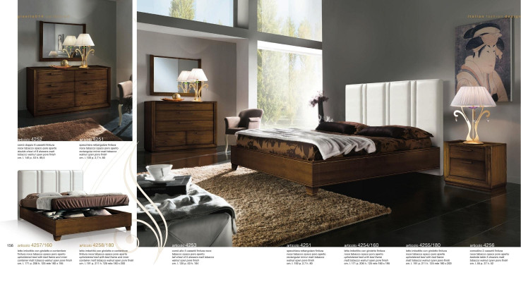 Schlafzimmer Bett Nachttisch Kommode Spiegel Doppel Polster Betten Luxus 5tlg.