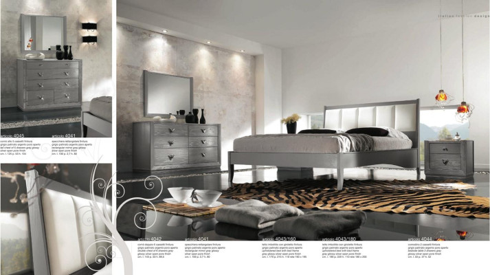 Schlafzimmer Bett Nachttisch Kommode Spiegel Garnitur Gruppe Doppel Neu Set 5tlg