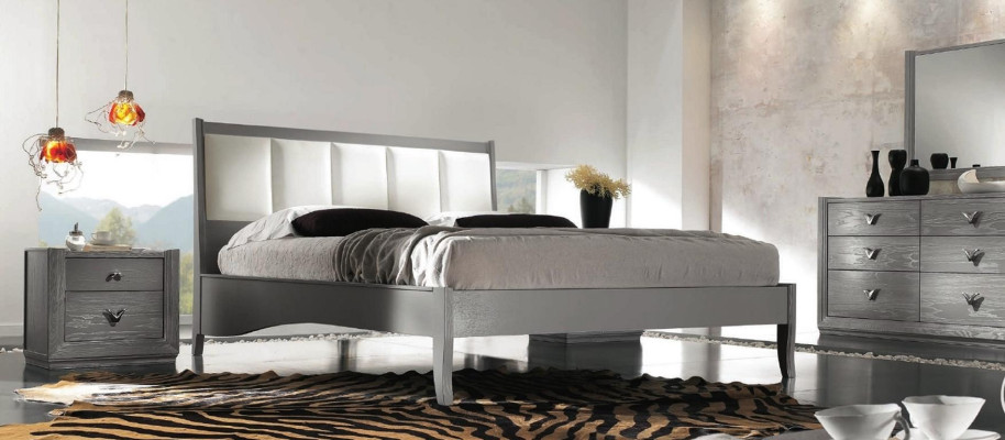 Schlafzimmer Bett Nachttisch Kommode Spiegel Garnitur Gruppe Doppel Neu Set 5tlg