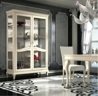 Luxus Schaufenster Vitrine Vitrinen Glas Schrank Holz Regal Modern Schränke Neu