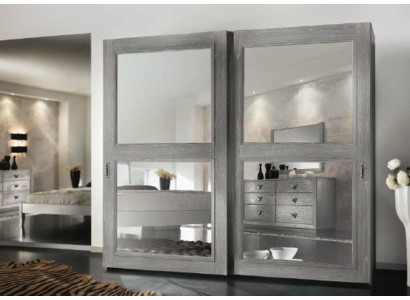 Schränke Schrank Kleiderschrank Schiebetüren Holz Möbel Einrichtung Italien Neu