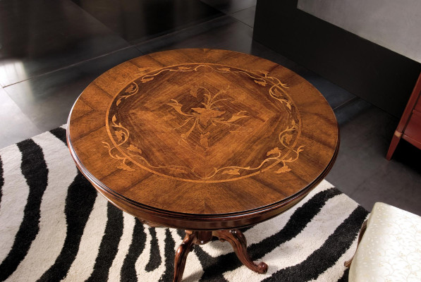 Esszimmer Tische Runde Möbel Esstisch Luxus Rund Tisch Massiv Holz Italien Neu