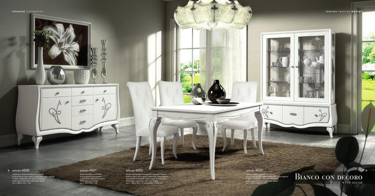 Esszimmer Esstisch Stuhl Kommode Vitrine Gruppe Tisch Holz Tische Lux Set 7tlg.