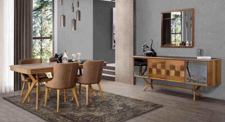 Anrichte Möbel Schrank Garnitur Set 2tlg Kommode Spiegel Neu Sideboard Kommoden