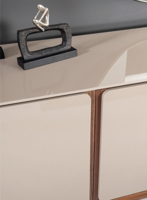 Wohnzimmer Anrichte Holz beige Stil Modern Sideboard Schrank xxl