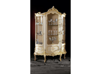 Wohnzimmer Schränke Design Schrank Möbel Glas Neu Vitrine 3 Tür Schrank Vitrinen