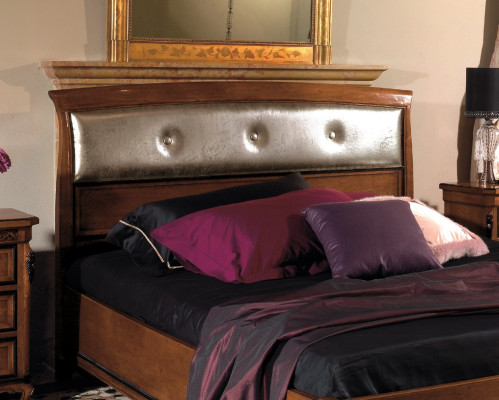 Doppelbett Betten Schlafzimmer Möbel Massivholz Vaccari cav giovanni Bett Neu