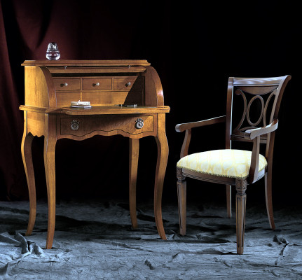 Tisch Sekretär Schreib Tische Office Büro Möbel Design Einrichtung Antik Holz