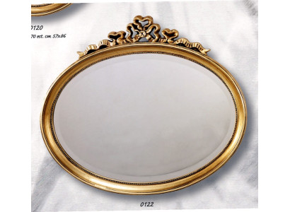 Spiegel Klassischer Holz Ovaler Wandspiegel Spiegel Design Gold Wohnzimmer Neu