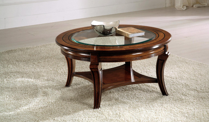 Couchtisch Rund Tisch Holz Italienische Möbel Runde Tische Couchtische Neu