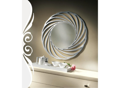 Spiegel Hängespiegel Holz Modern Wandspiegel Möbel Spieglein Design 90x90 Neu