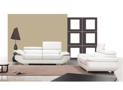 Luxus Möbel Sofagarnitur Couch Sofa Polster 3+2 Ledersofa Couch Set Garnitur