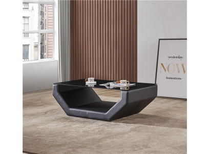 Edler Luxus Couchtische Glas Design Couch Tisch Sofa Beistell Leder Tische