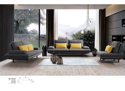Designer Sofa Couch 2 Sitz Polster Leder Couchen Big Sofas Textil Neu