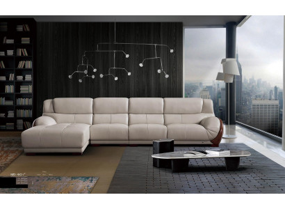 Eck Sofa Leder Polster Sitz Eck Couch Garnitur Wohn Zimmer Landschaft