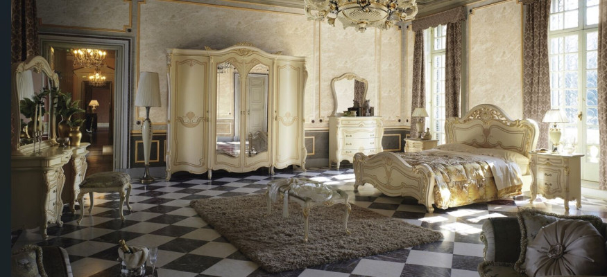 Unvergleichliches klassisches 10-teiliges italienisches Schlafzimmer-Set