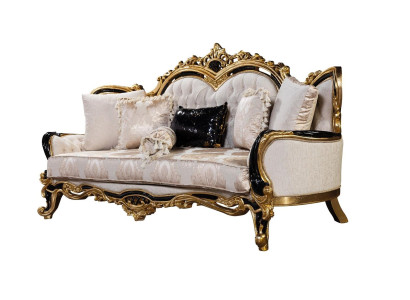 Chesterfield 3 Sitzer Designer Sofa Luxus Polster Sofas Couchen Stoff Textil Neu