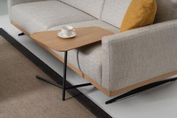 Ecksofa L-Form Sofa Sessel Couchtisch Beistelltisch Polster