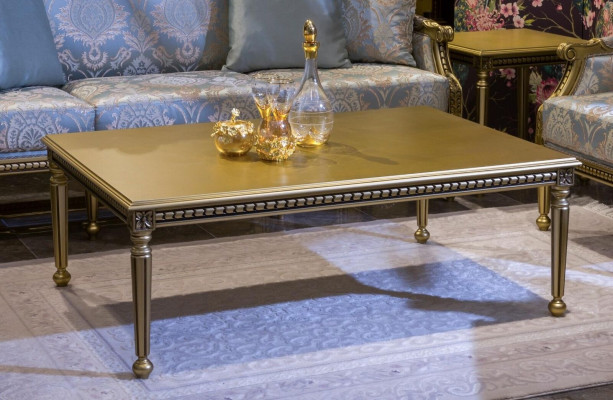 Couch Tisch Kaffee Tische Wohnzimmer Luxus Couchtisch Design Gold Neu