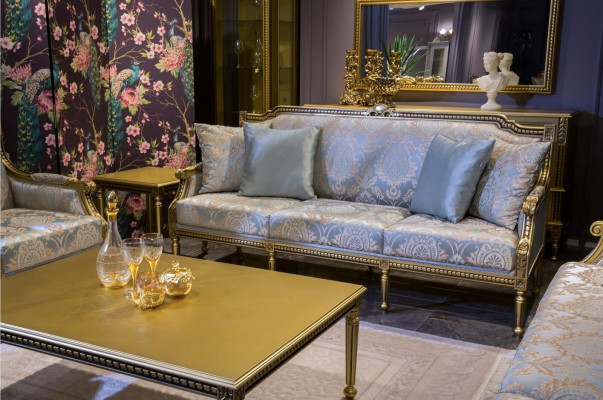 Couch Tisch Kaffee Tische Wohnzimmer Luxus Couchtisch Design Gold Neu