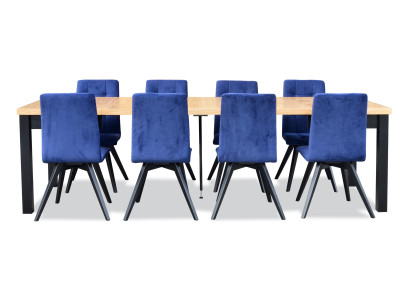 Lehnstühle Esstisch Tisch Holz Esszimmer Garnitur 6x Stuhl Set Stühle 7 tlg. Set