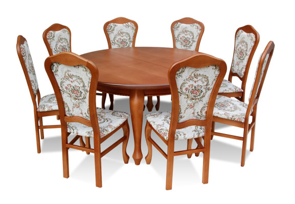 Esszimmer Holz Tische Essgruppe Set Stuhl Gruppe Neu Tisch 8x Design Stühle 9tlg