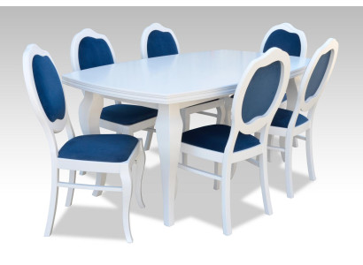 Designer Möbel Holz Tisch Sitz Ess Zimmer 6x Stühle 7tlg Set Garnitur Neu Gruppe