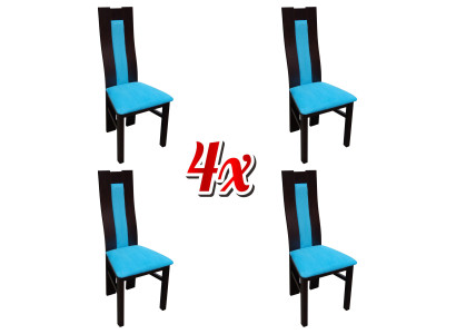 Garnitur Sitz Polster Holz 4x Stühle Wohnzimmer Neu Ess Zimmer Gruppe Set Stuhl