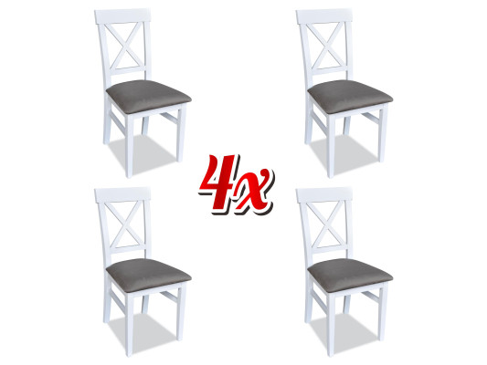 Garnitur Sessel Neu 4x Stühle Stuhl Polster Design Veranda Küchen Sitz Esszimmer