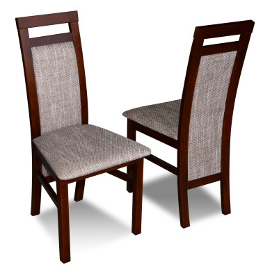 Luxus Design Polster Stuhl Stühle Sitz Lehn Massivholz Esszimmer Holz K75 NEU