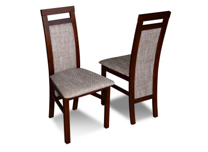 Luxus Design Polster Stuhl Stühle Sitz Lehn Massivholz Esszimmer Holz K75 NEU
