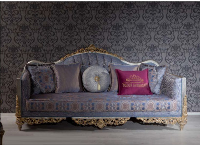 Design Sofa 3 Sitzer Polster Luxus Klassische Textil Sofas Chesterfield