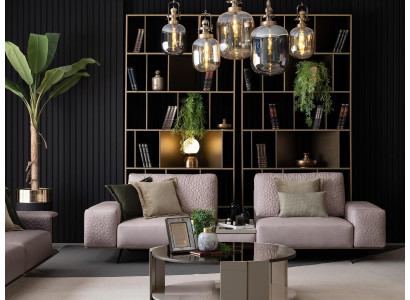 Luxus Sofagarnitur Wohnzimmer 3+3+1 Sitz Stoffsofa Big Sofa Couchen Sets