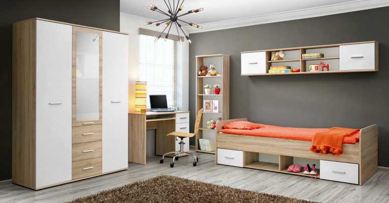 Komplett Jugendzimmer Modern Kinderzimmer Designer Schreibtisch Set Luxus Möbel