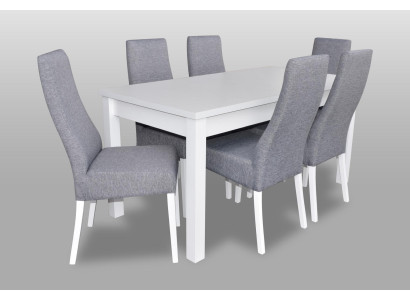 Komplett Set Esstisch 6x Stühle Esszimmer Ess Gruppe Holz Tisch Tische 7tlg Neu