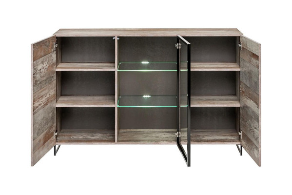 Kommode Wohnzimmer Holz Sideboard Holz Einrichtung Moderne Design Neu