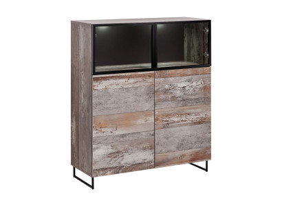 Vitrine Modern Stil Wohnzimmer Design Einrichtung Holz Schrank Neu Möbel