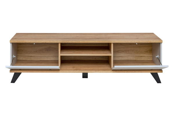 Wohnzimmer Luxus Garnitur TV-Ständer Modern Regal Möbel Holz Designer