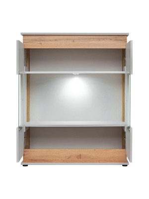 Modern Vitrine Wohnzimmer Wohnwand Schränke Luxus Holzmöbel Neu
