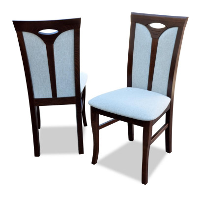 Lehnstuhl Garnitur Stühle Gastro Esszimmer Textil Stoff Set 8x Design Stuhl Holz