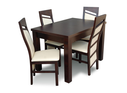 Essgarnitur Esstisch 4 x Stuhl Set Garnitur Tisch Klassische Essgruppe 5tlg. nEU