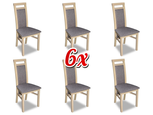 Lehnstuhl Gruppen Garnitur Esszimmer Stuhlgruppe Komplette Set 6x Lehn Stühle