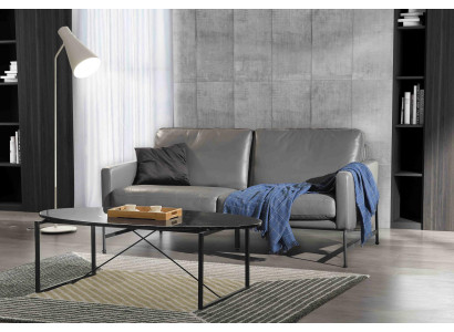 Luxus Designer Sitz Garnitur Sofa Couch Polster Set Leder 2+1+1 Couchen