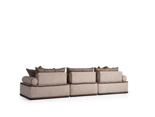Viersitzer Sofa 4 Sitzer Couch Stoffsofa Polstersofa Moderne Grau