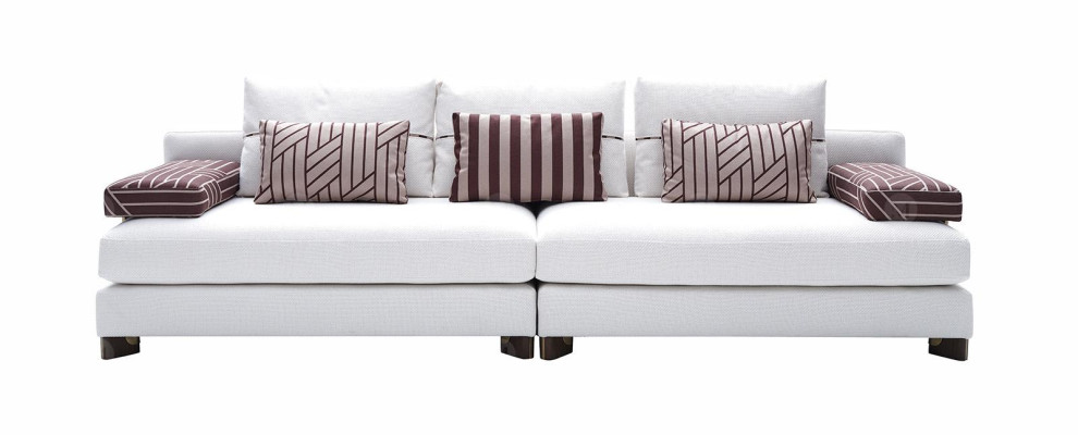 Sofa 4 Sitzer Stoffsofa Sofa 4 Sitzer Polstersofa Weiß Sofas Modern